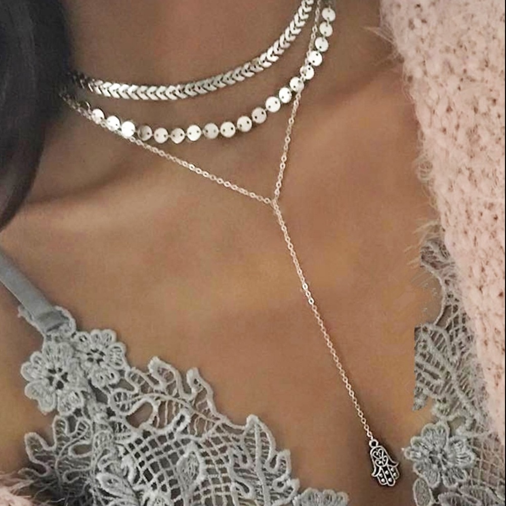 DANGLE/CHOKER NECKLACE - Picture 1 of 6